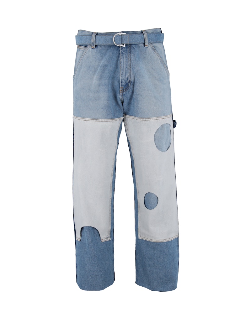 【関税＆送料込み】Off-White 'Meteor' Blue Denim Jeans Blue Sky Meteor Cool Jeans by Off-White on Sale