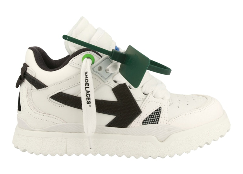 スニーカー Off-White OMIA234C99LEA002 MIDTOP SPONGE Sneakers Buy Off-White New Mid Sponge 'White Black' 2023