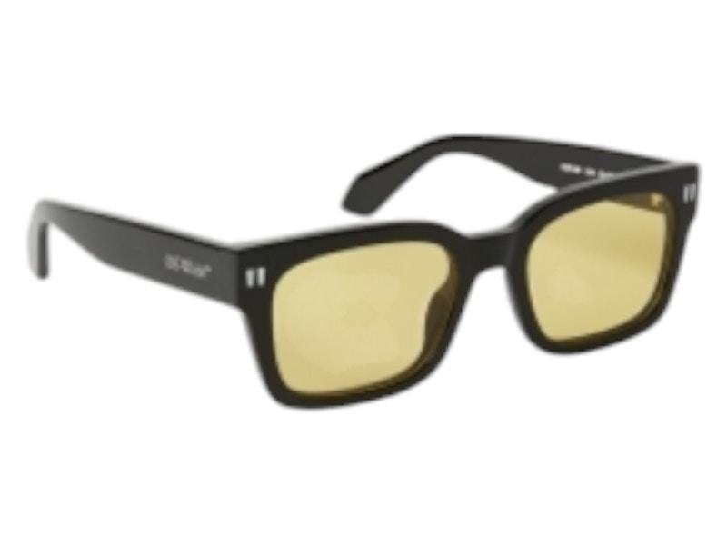 Pre-owned Off-white Offwhite Midland Sunglasses In Black Yellow (oeri108s24pla0011018/fr)