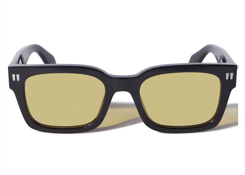 Pre-owned Off-white Offwhite Midland Sunglasses In Black/yellow (oeri108s24pla0011018)