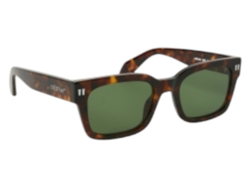 Pre-owned Off-white Offwhite Midland Sunglasses In Havana Green (oeri108s24pla0016055/fr)
