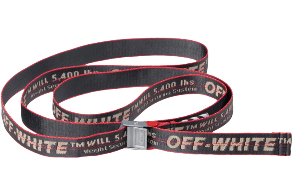 OFF-WHITE Mini Industrial Belt Anthracite/Red Men's - FW19 - US