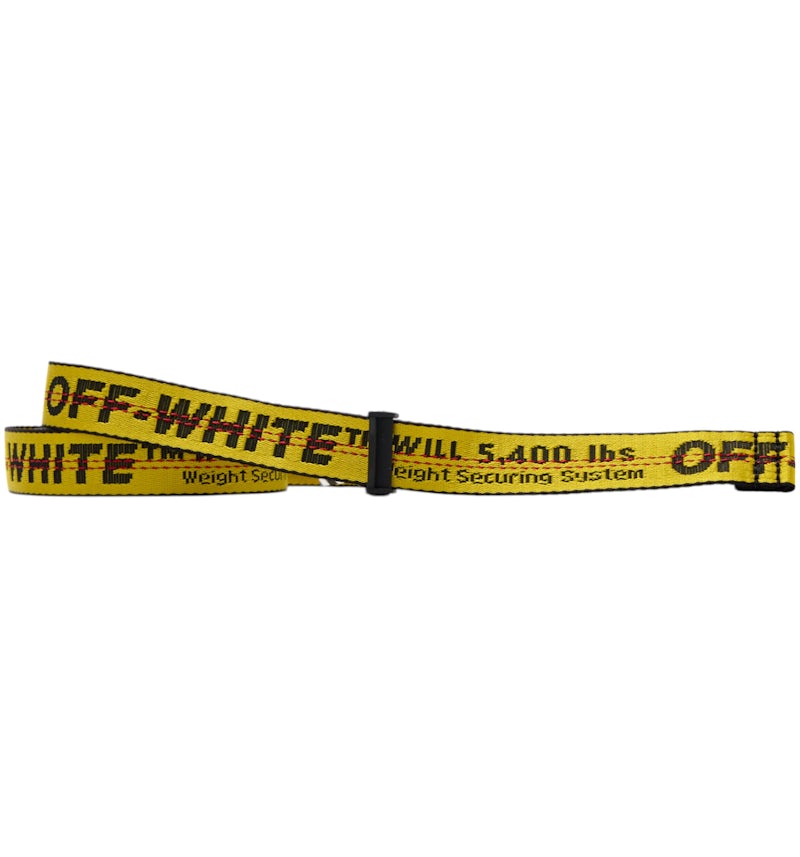OFF-WHITE Mini Industrial Belt (SS19) Yellow/Black Men's SS19 US