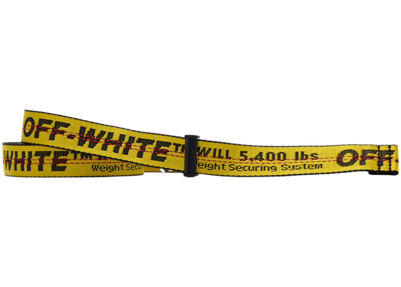 Ceinture OFF-WHITE Mini Industrial printemps-été 2019 jaune/noir