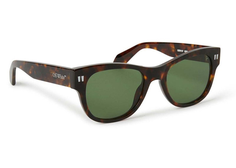 Pre-owned Off-white Offwhite Moab Sunglasses In Havana/green (oeri107s24pla0016055)