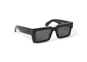 OFF-WHITE Moberly Square Sunglasses Black/Dark Grey  (OERI114S24PLA0011007-FR)