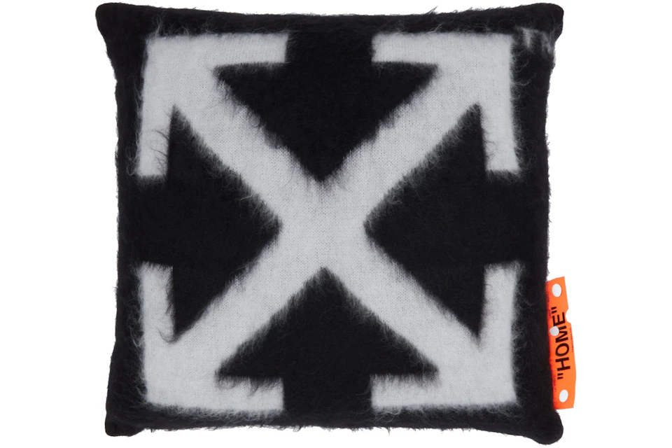 Off-White Mohair Large Pillow