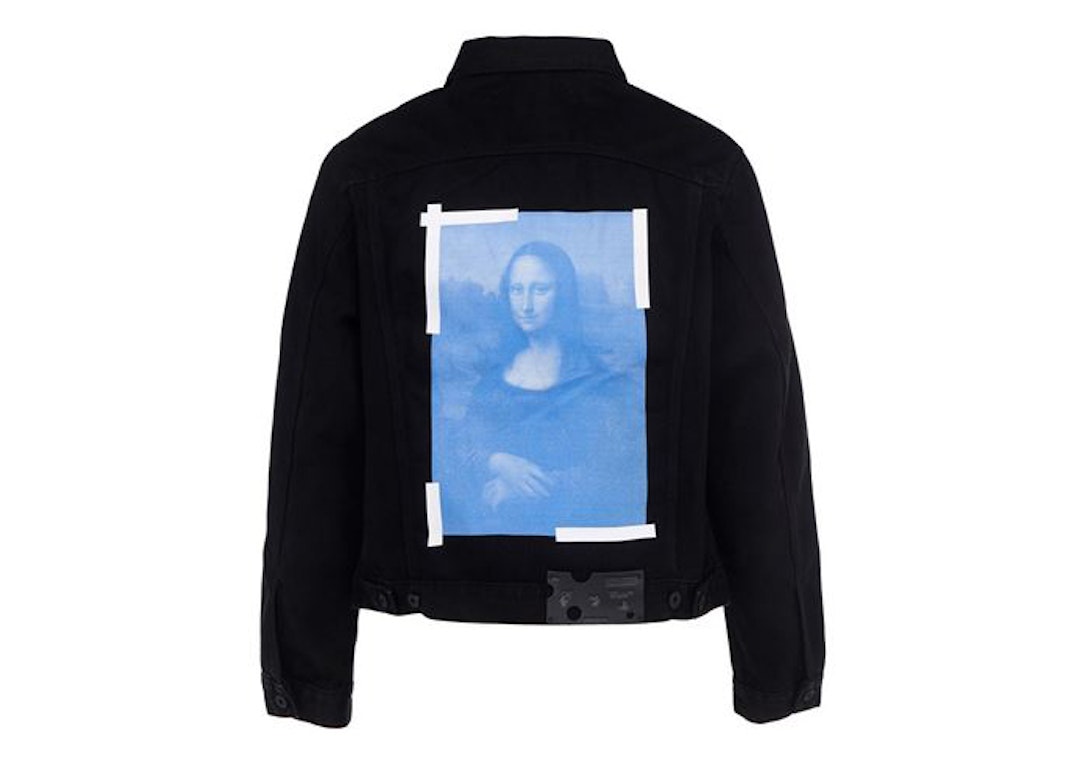 Pre-owned Off-white Mona Lisa Denim Jacket Black
