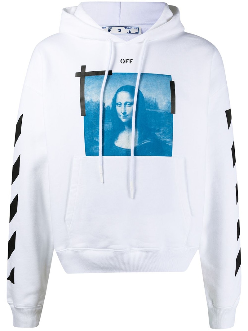 OFF-WHITE Mona Lisa Hoodie White/Black Men's - SS21 - US