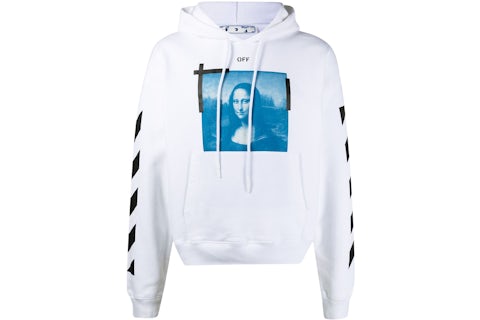 OFF-WHITE Mona Lisa Hoodie White/Black Men's SS21 US