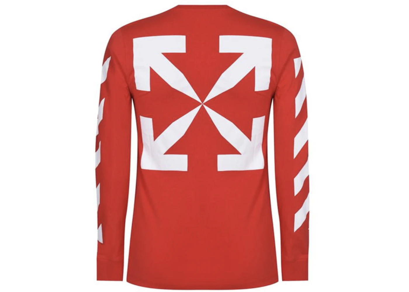 Off white red long sleeve best sale