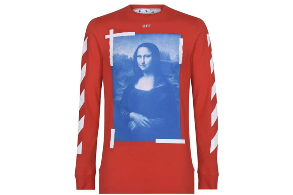 OFF WHITE Mona Lisa Longsleeve T Shirt Red Men s US