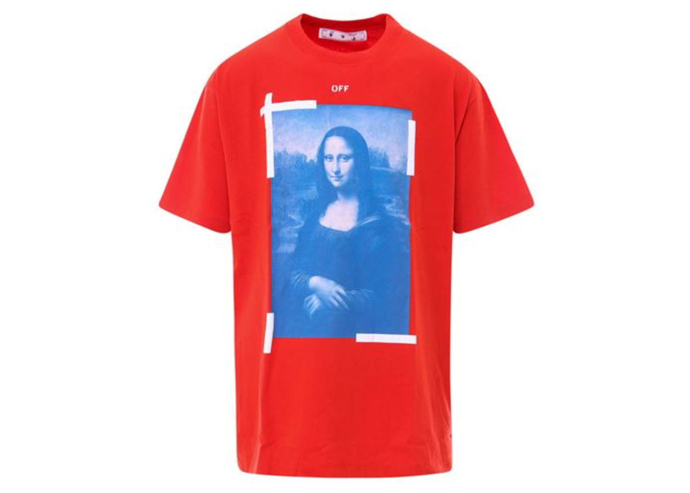 OFF-WHITE Mona Lisa Oversized T-Shirt Red - SS21 Men's - US