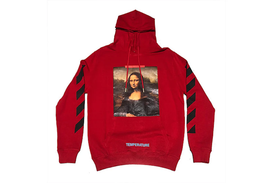 OFF-WHITE Mona Lisa Temperature Hoodie Red