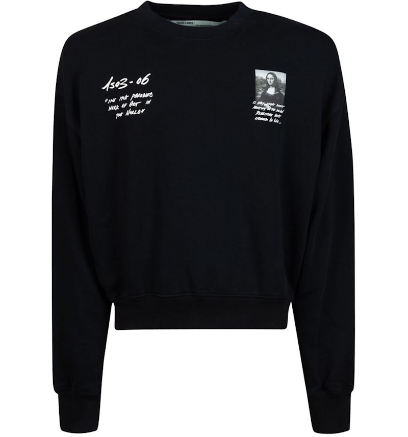 Monalisa Sudadera Off Negra OFF-WHITE Sudadera Monalisa Graphic