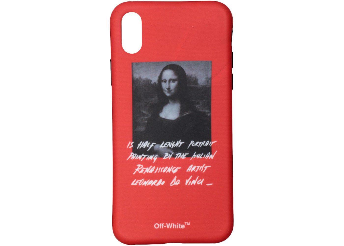 Off White Monalisa Iphone X Case Ss19 Red Black White Ss19 Off White Monalisa Iphone X Case Ss19 Red Black White Ss19