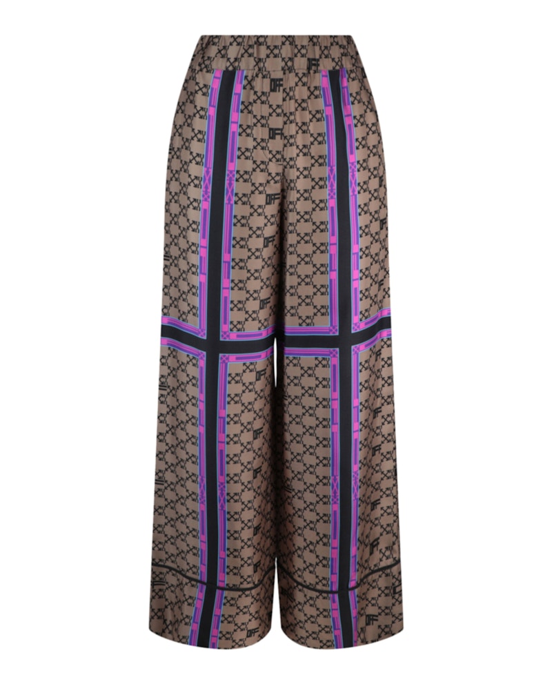 Pre-owned Off-white Women's Offwhite Monogram Silk Pants