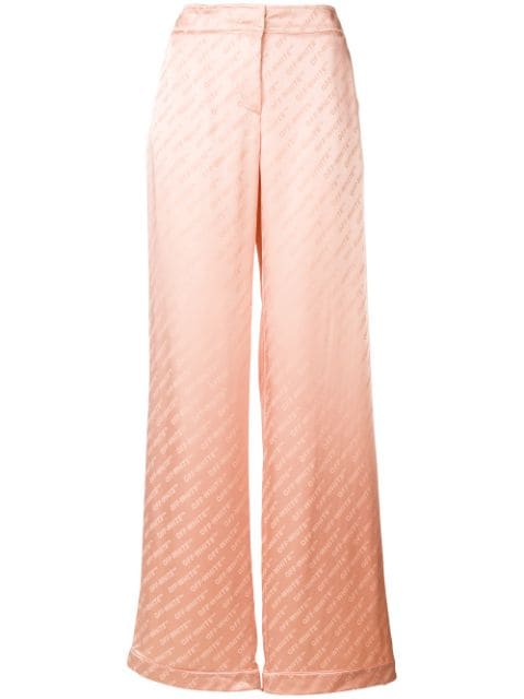 Off-White Monogram Wide Leg Pants Pink -