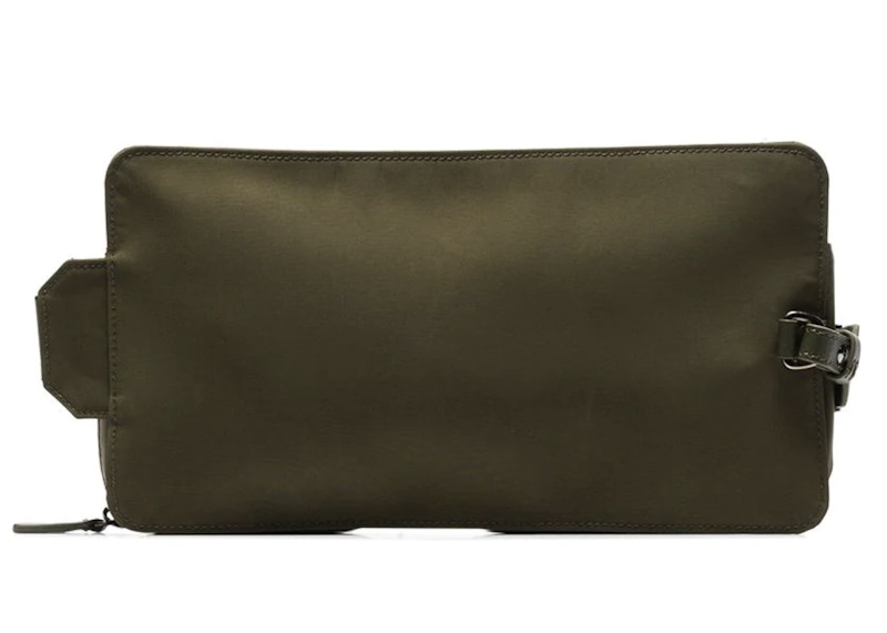 OFFWHITE Crossbody Bag Green in Nylon with Ruthenium