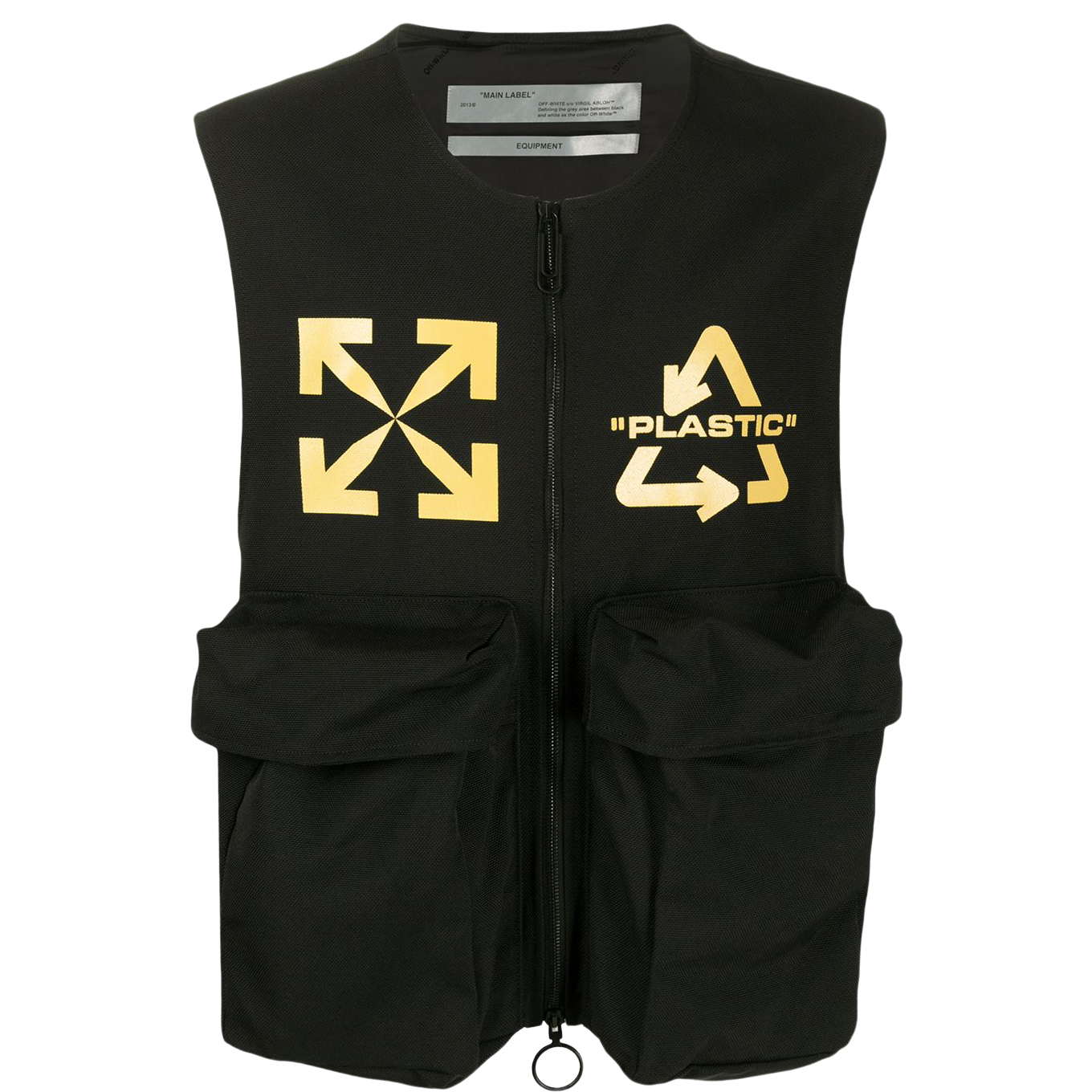 OFF-WHITE Mutlipocket Vest Black/Yellow - SS20 - US