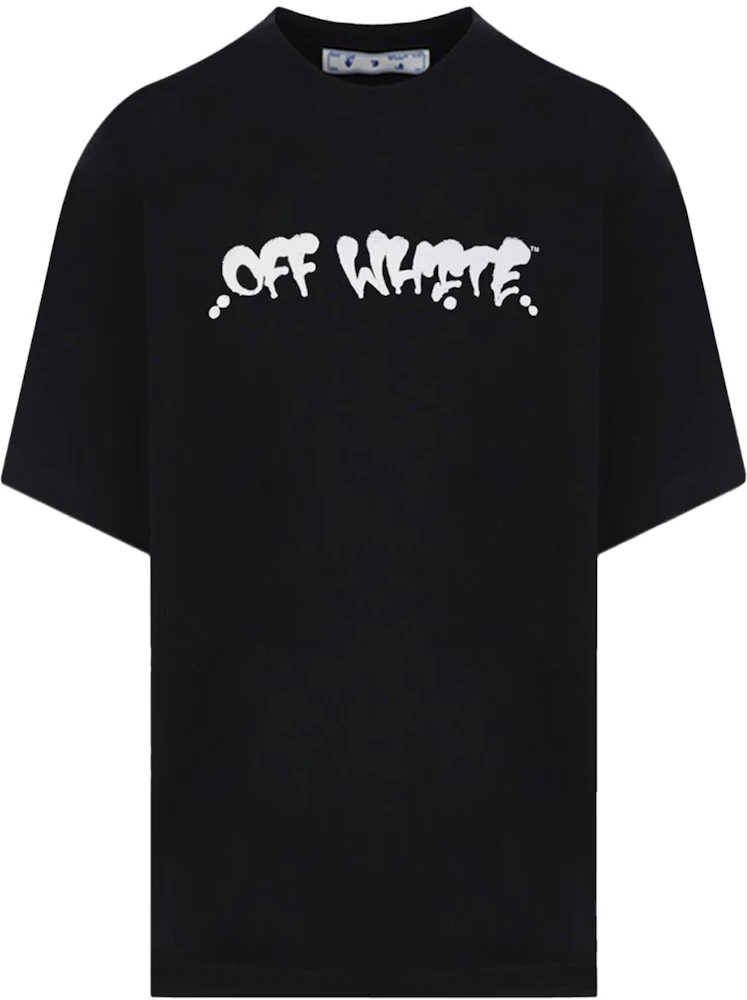 Off-White™ Black T-shirt with graffiti print
