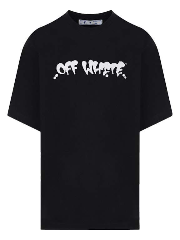 Pre-owned Off-white Neen Graffiti Ow Logo T-shirt Black/multi