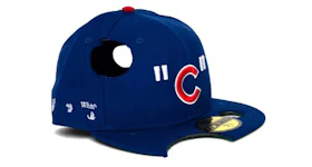 Off-White New Era Chicago Cubs Fitted Hat Blue/Red