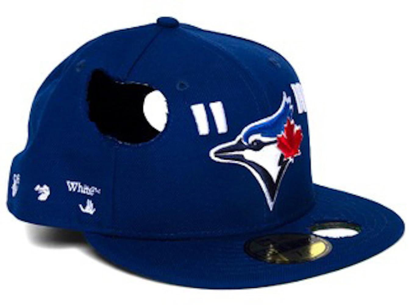 Men's New Era Red Toronto Blue Jays White Logo 59FIFTY Fitted Hat