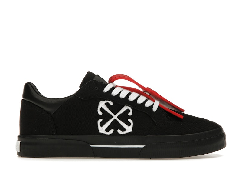 Pre-owned Off-white Offwhite New Low Vulcanized White (women's) Sneakers In Black