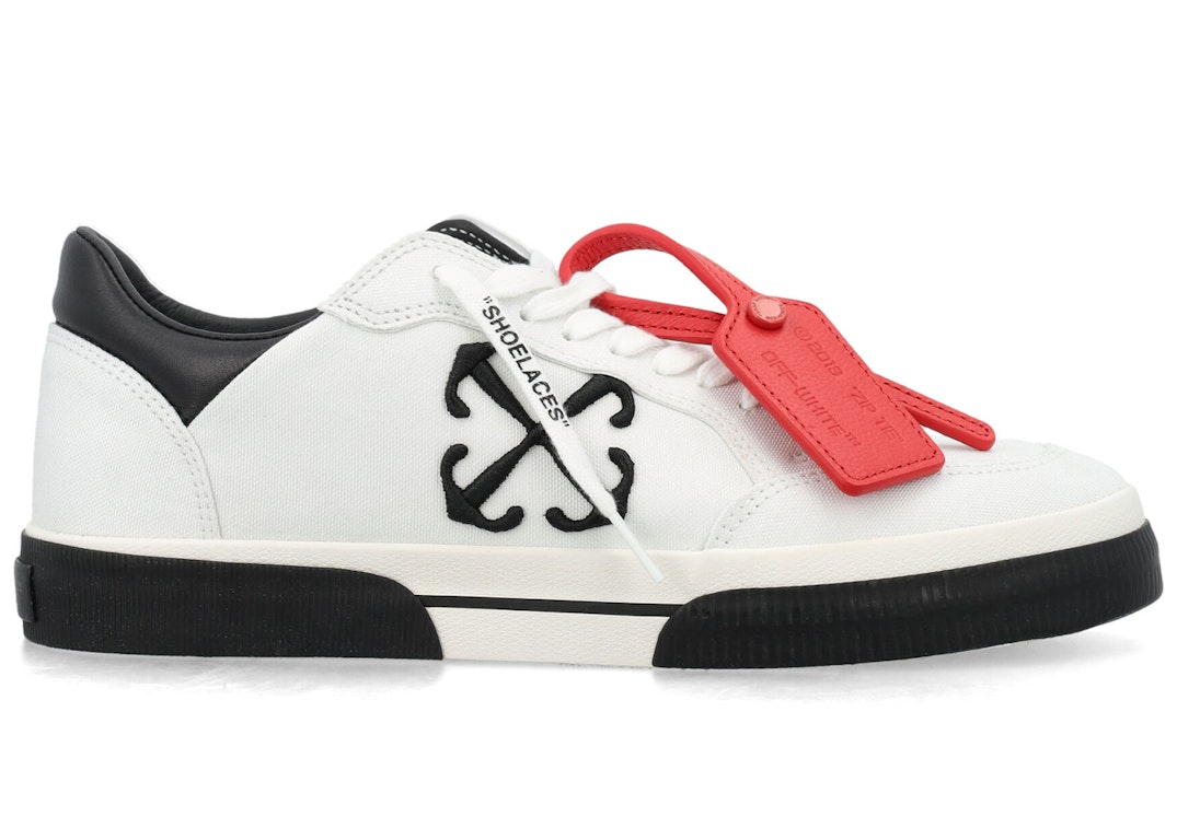 Pre-owned Off-white New Low Vulcanized White Black In White/black
