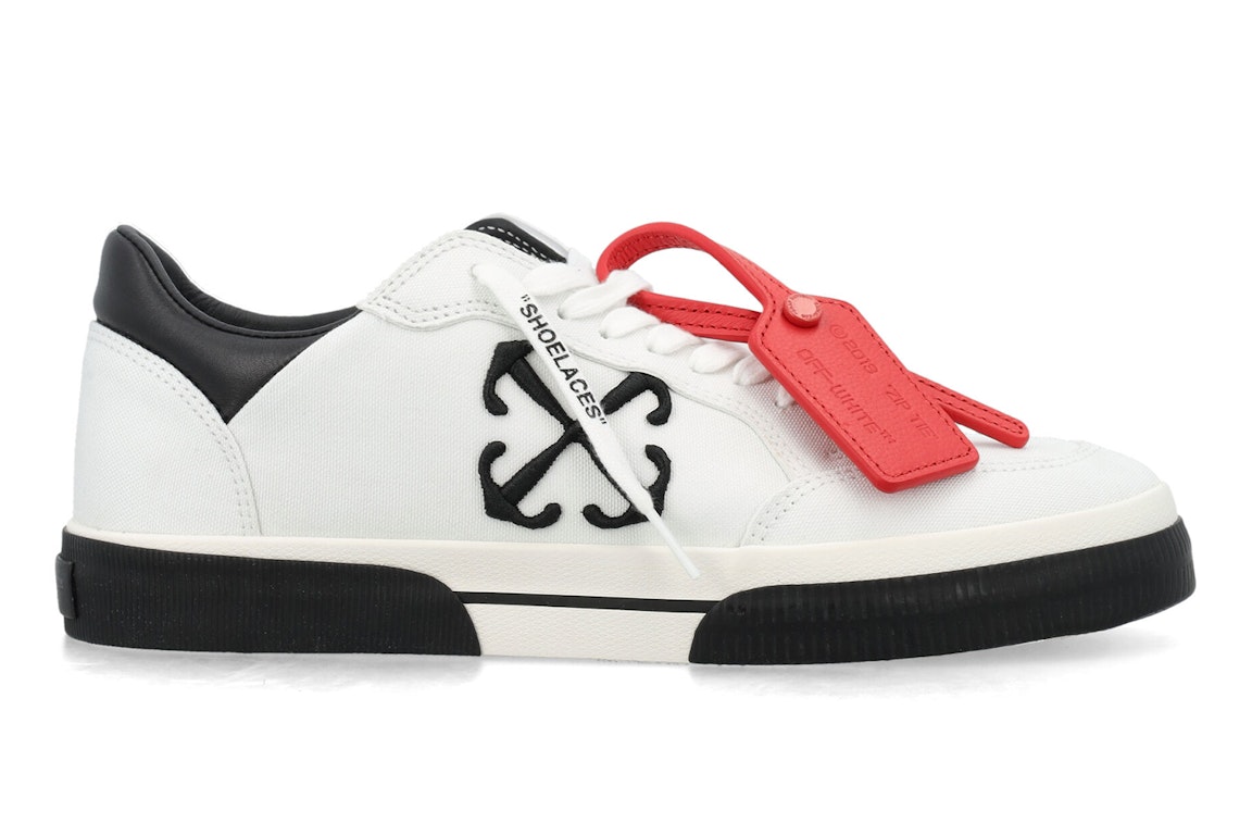 Pre-owned Off-white New Low Vulcanized White Black In White/black