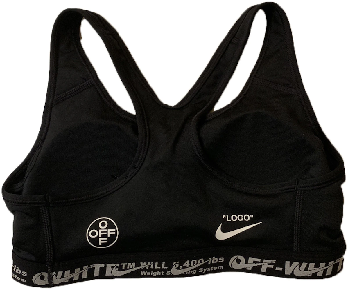 Size XL - Nike Air Max Motif Cutout Sports Bra Black White Women's