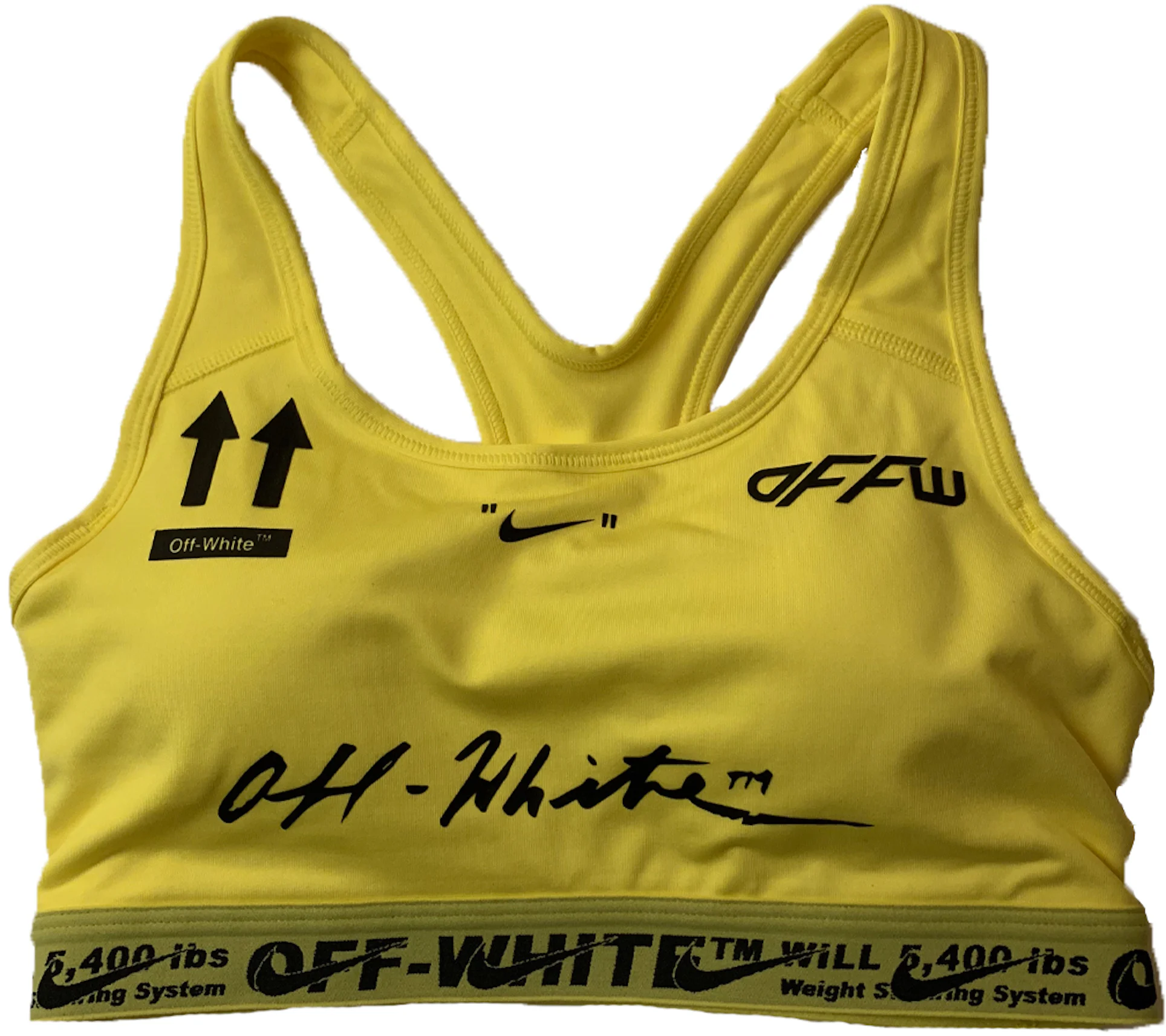OFF-WHITE Nike Sports Bra Yellow - FW19 - US