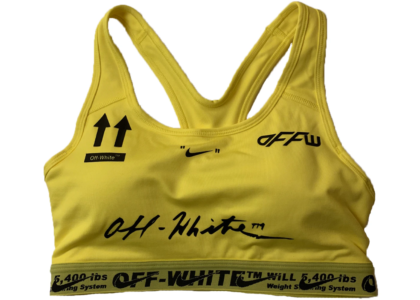 OFF-WHITE Nike Sports Bra Yellow - FW19 - US