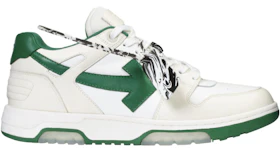 OFF-WHITE Out Of Office "OOO" Low Tops White Green 2021