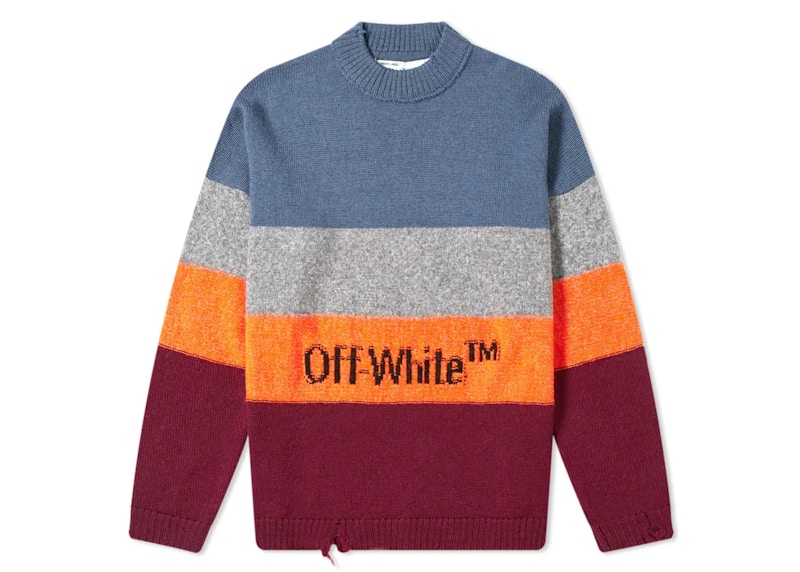 Black and orange clearance off white sweater