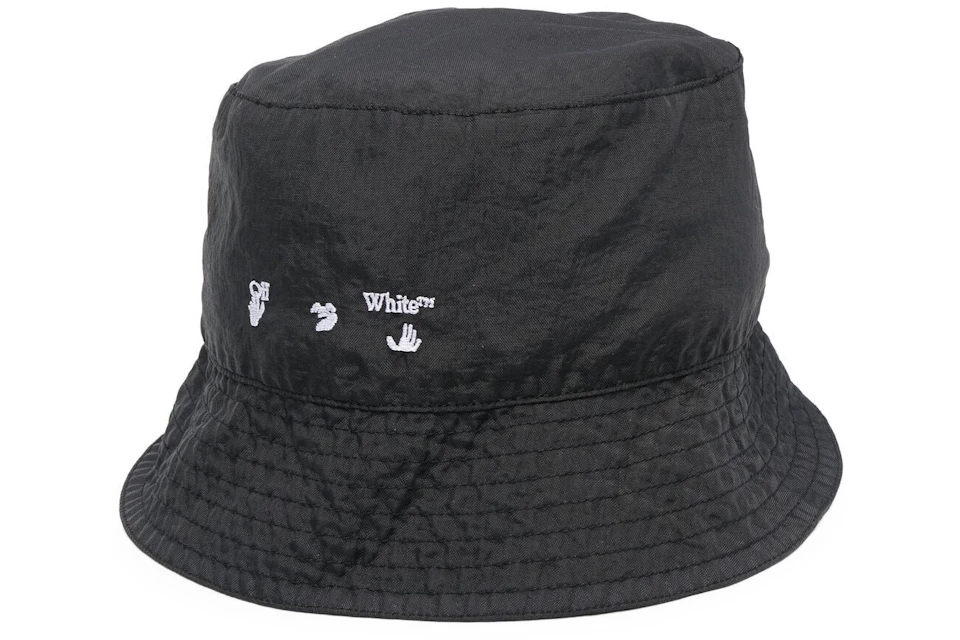 Off-White OW Polyester Bucket Hat Black/White