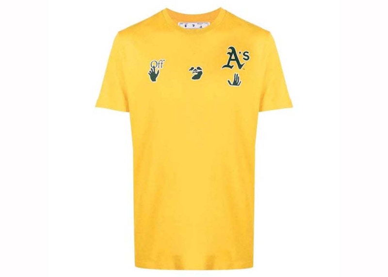 OFF-WHITE Oakland Athletics T-shirt Yellow Men's - US