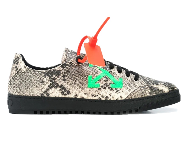 off white snake print sneakers