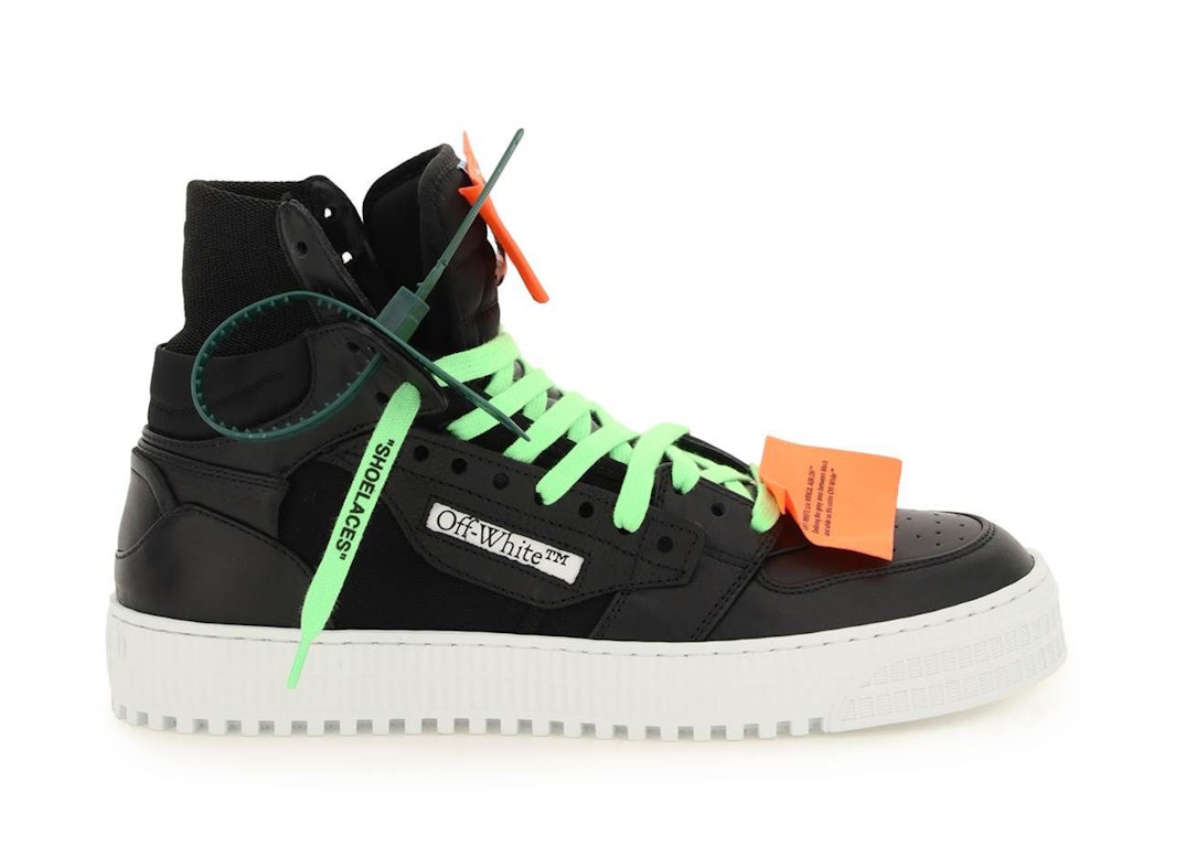 Pre-owned Off-white Off Court 3.0 Black Neon Green Orange In Black/neon Green/orange