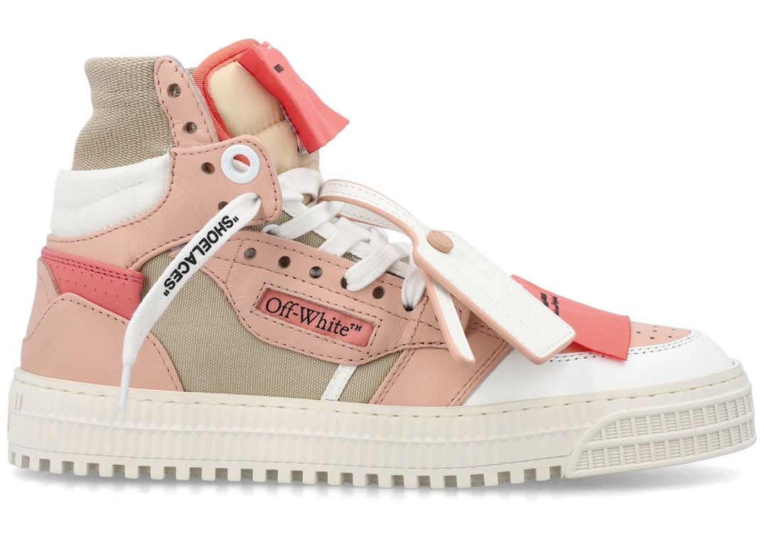 Pre-owned Off-white Off Court 3.0 Calf Leather Pink Beige (women's)