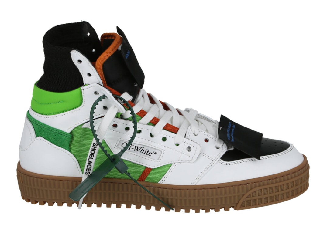 Pre-owned Off-white Off-court 3.0 High-top Sneaker White Green In White/green
