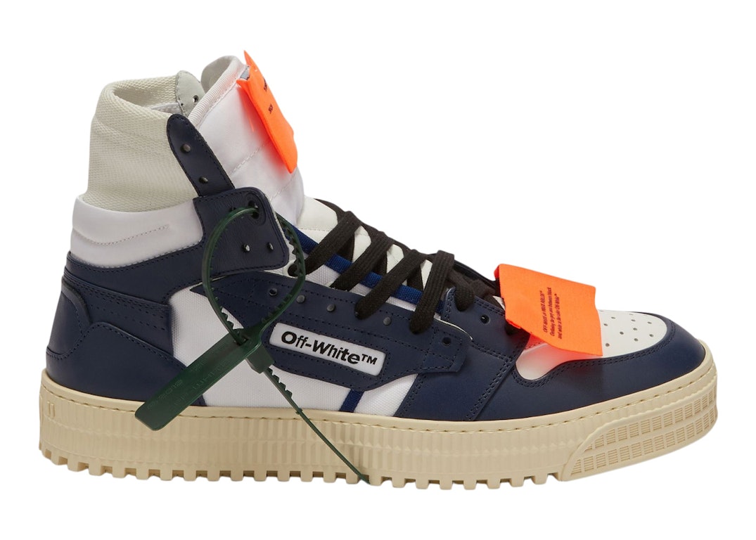 Pre-owned Off-white Off-court 3.0 High White Navy Blue (fw22) In White/navy Blue
