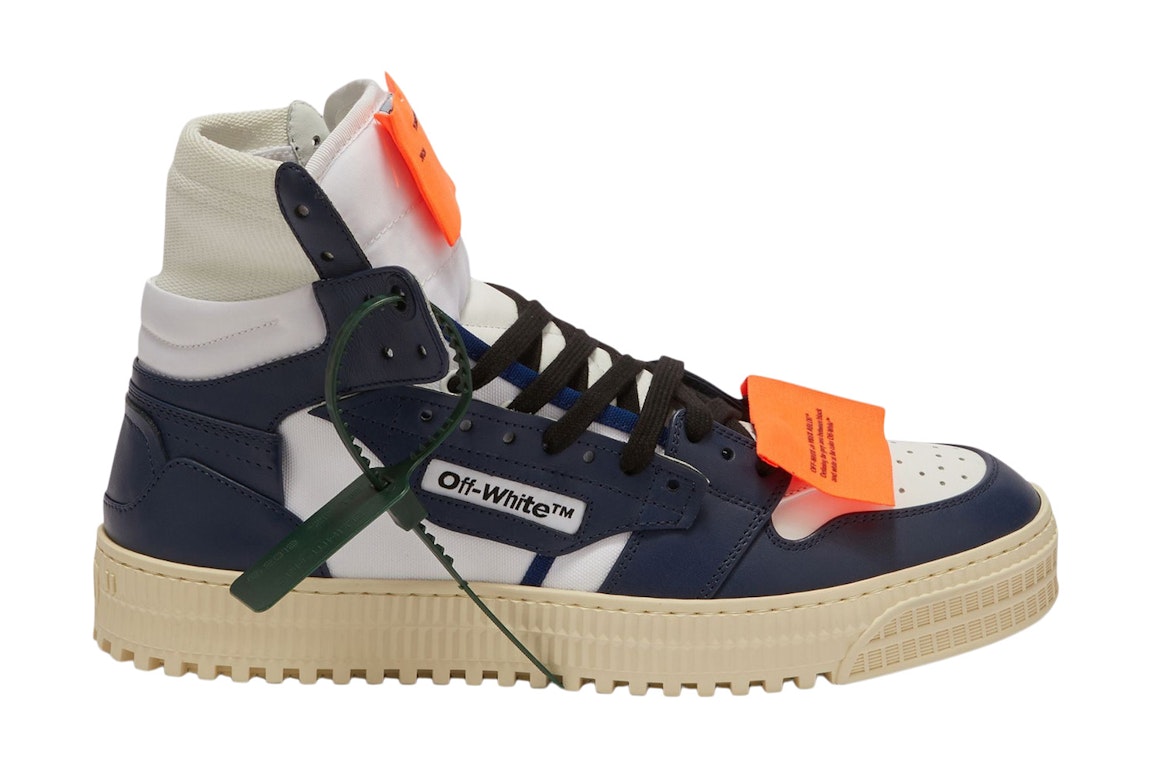 Pre-owned Off-white Off-court 3.0 High White Navy Blue (fw22) In White/navy Blue