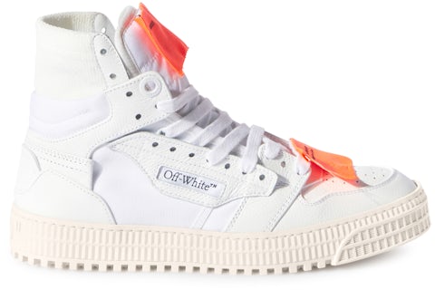 OFF-WHITE Off Court Leather White White Orange (Thin Medial