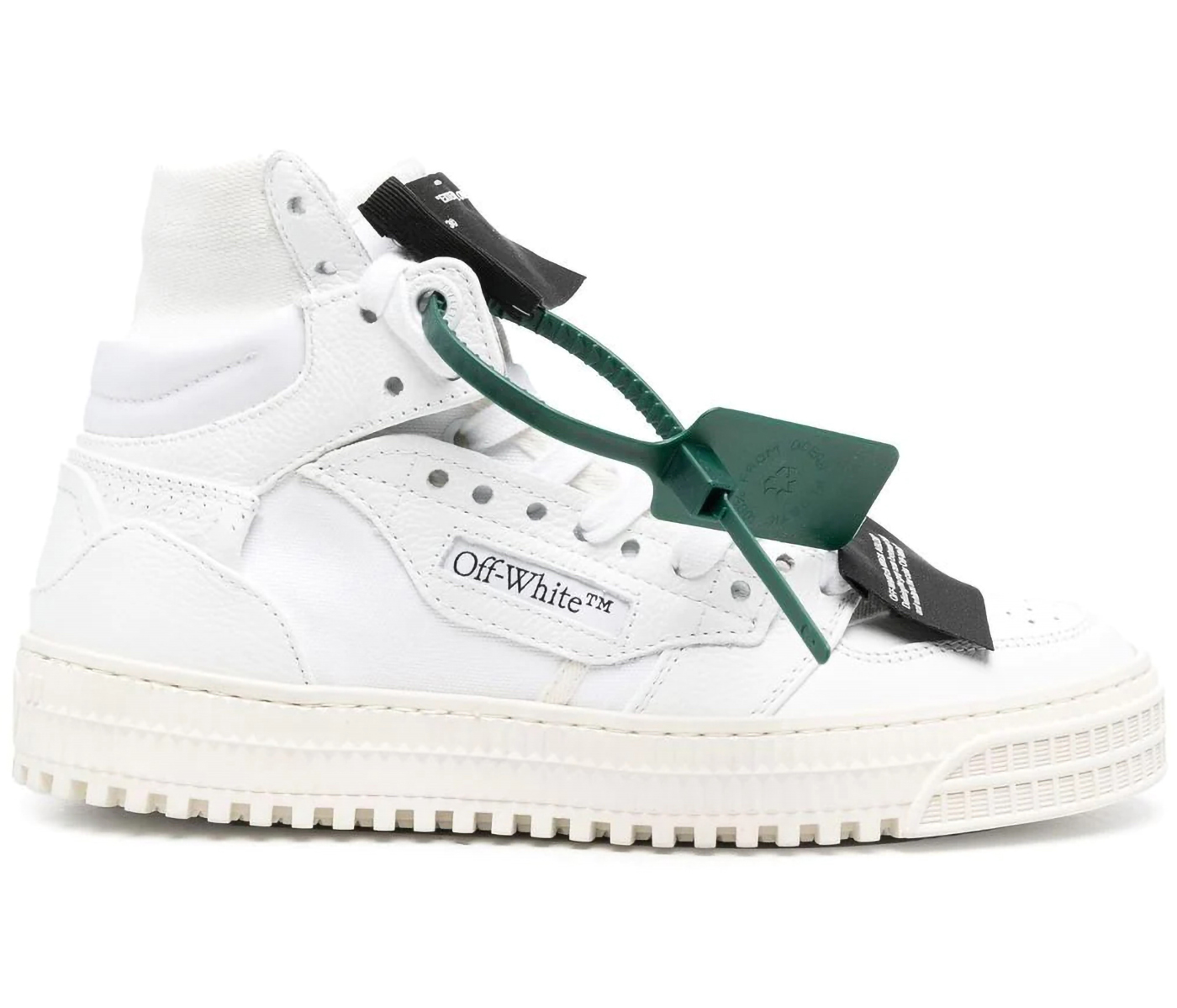 OFF-WHITE Off Court 3.0 Leather Canvas Black White Men's