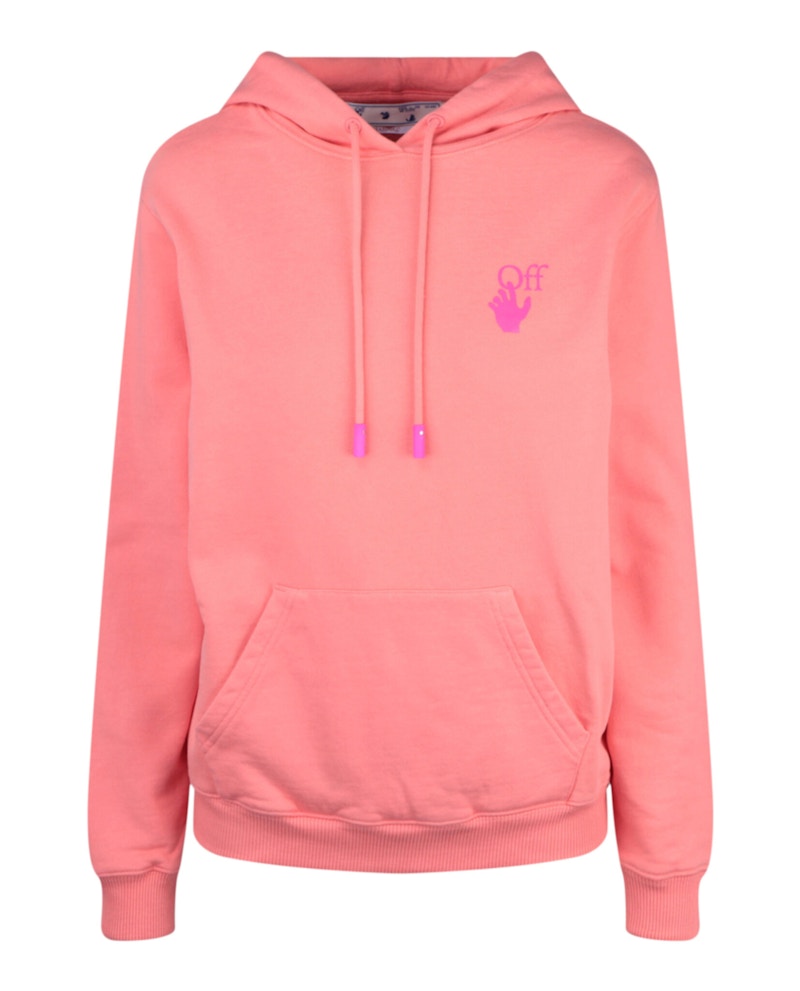 Pre-owned Off-white Women's Offwhite Off Hands Pocket Hoodie In Orange
