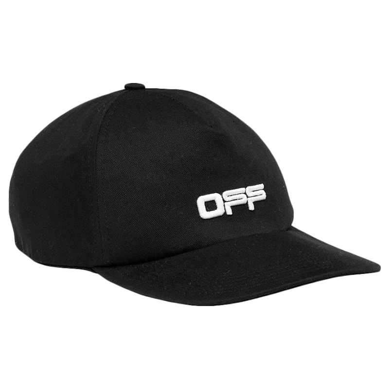 Pre-owned Off-white Off Off Off Print Baseball Hatin Black/white
