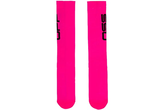 OFF-WHITE Off Side Print Socks Fuchsia/Black