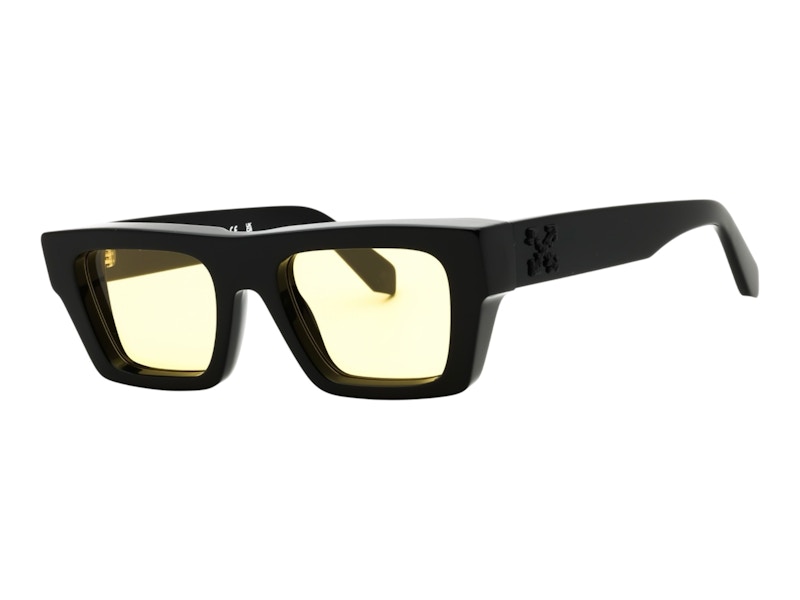 Pre-owned Off-white Offwhite Oregon Sunglasses In Black Yellow (oeri145s25pla0011018)